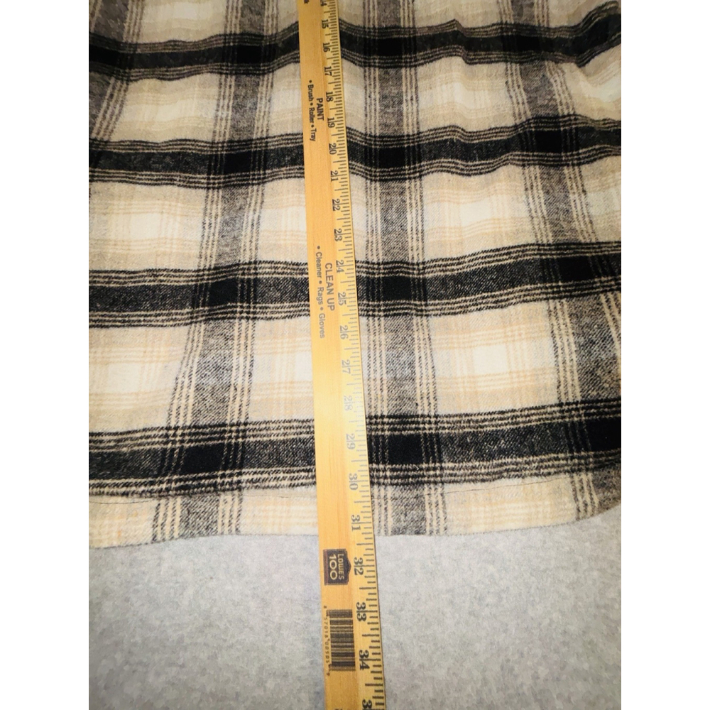 Thread & Supply Plaid Shacket Womens Large Flannel Shirt Jacket Lined - Picture 6 of 8